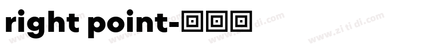 right point字体转换